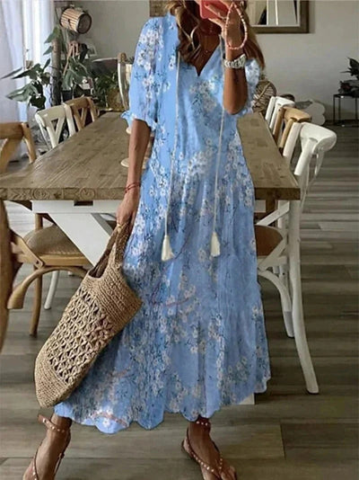 Bohemian Printed Maxi Dress