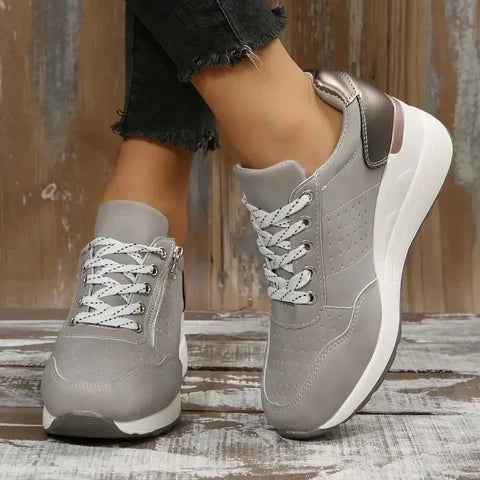 Lightweight Casual Lace-Up Sneakers