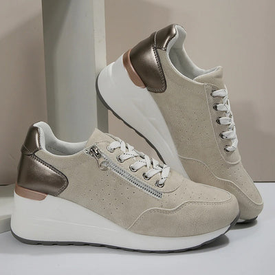 Lightweight Casual Lace-Up Sneakers