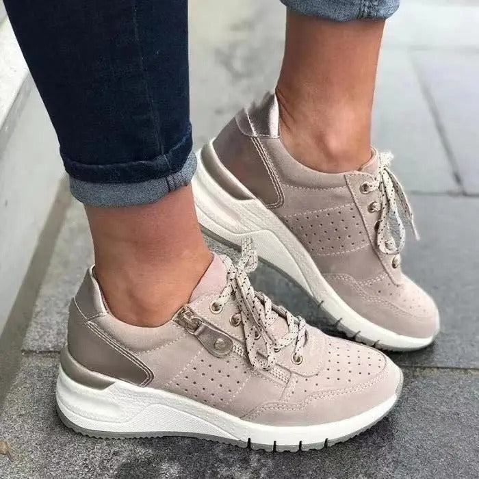 Lightweight Casual Lace-Up Sneakers