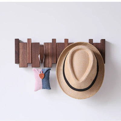 Modern Wooden Wall Hook Rack