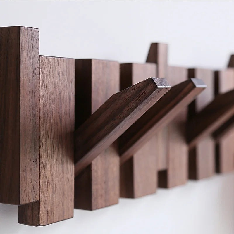 Modern Wooden Wall Hook Rack